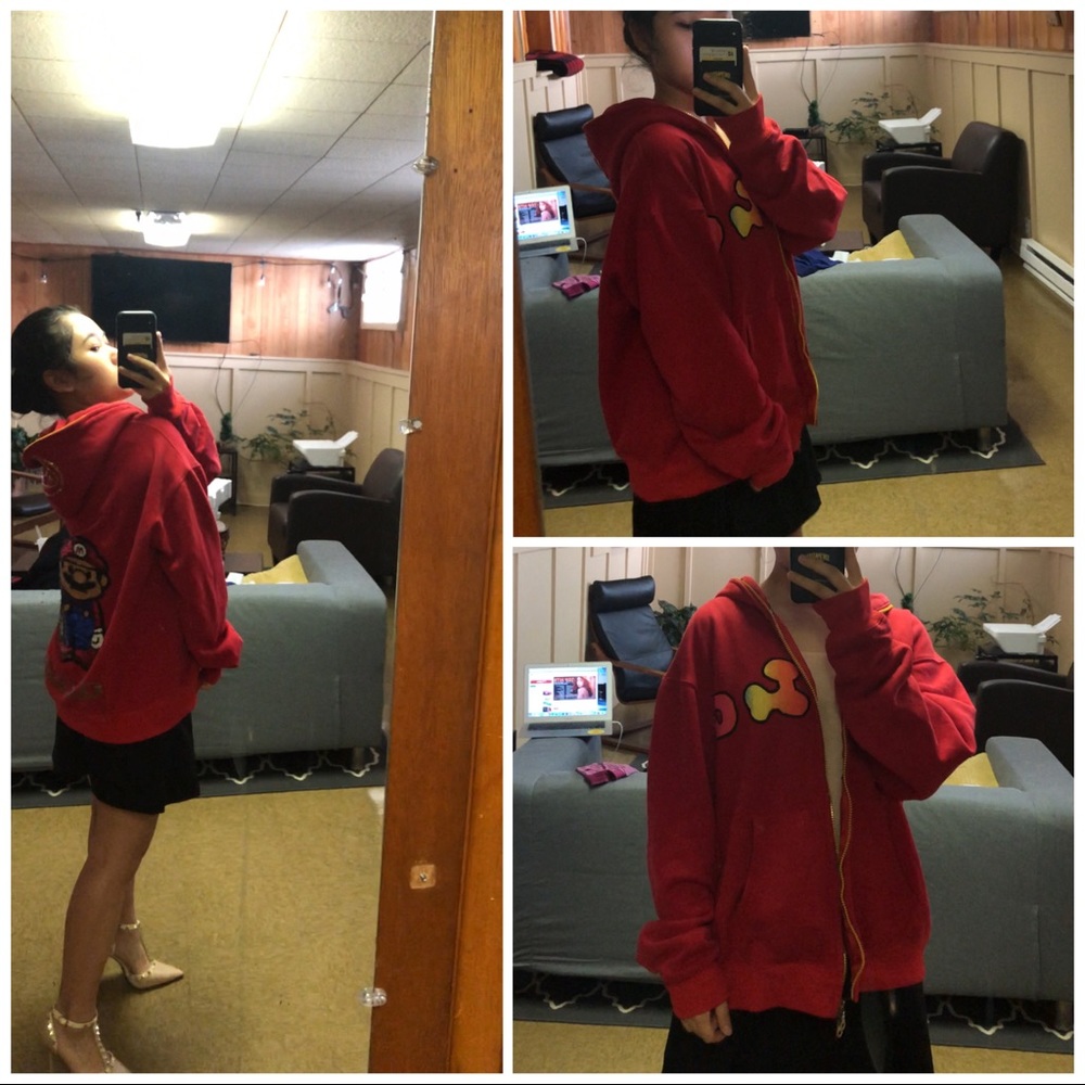 Mario A Bathing Ape (Bape) resembled hoodie jacket